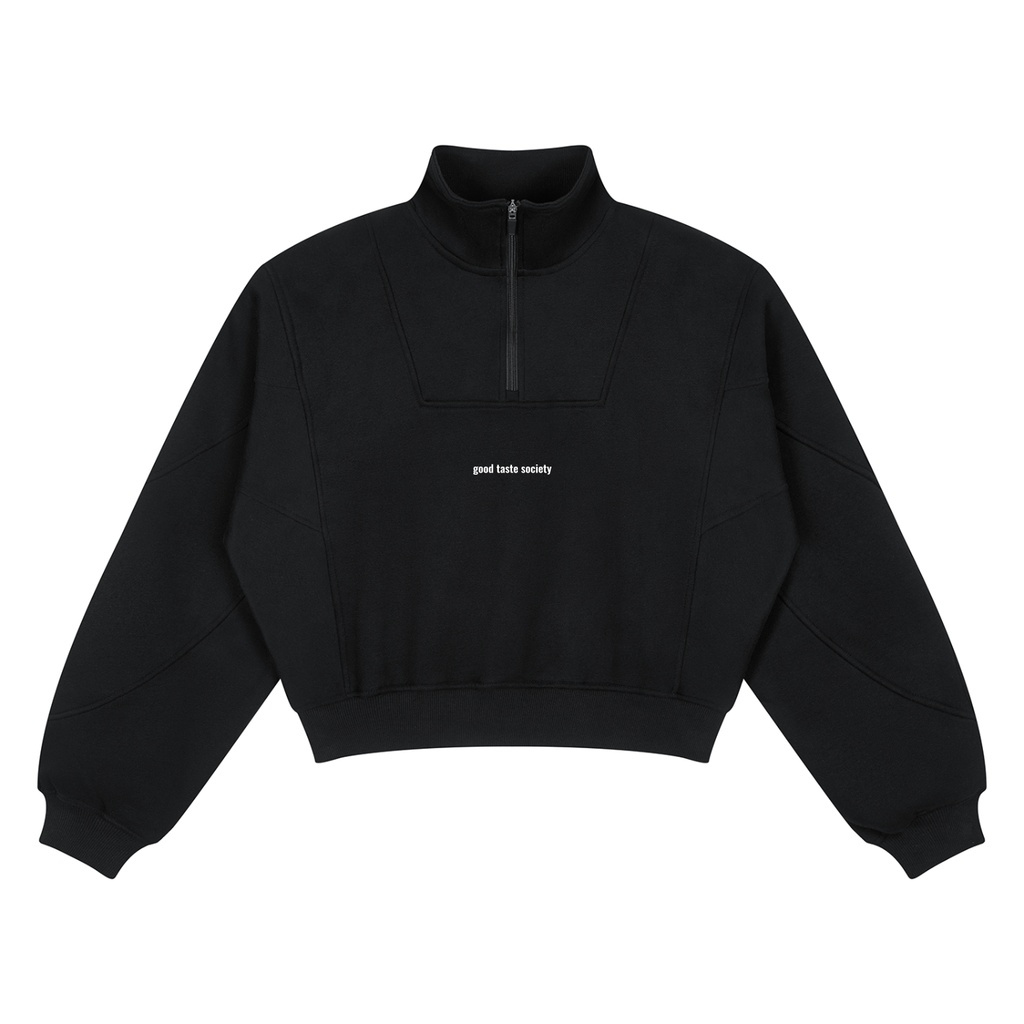 Loose Fleece Quarter-Zip Sweatshirt