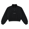Loose Fleece Quarter-Zip Sweatshirt
